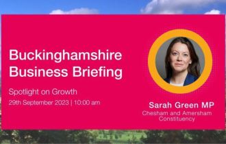 Business Briefing with Sarah Green MP - Spotlight on Growth