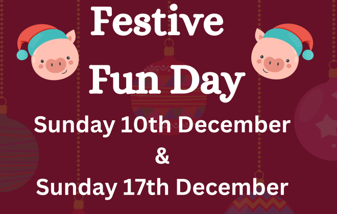 Christmas - Festive Fun Day at Kew Little Pigs Farm