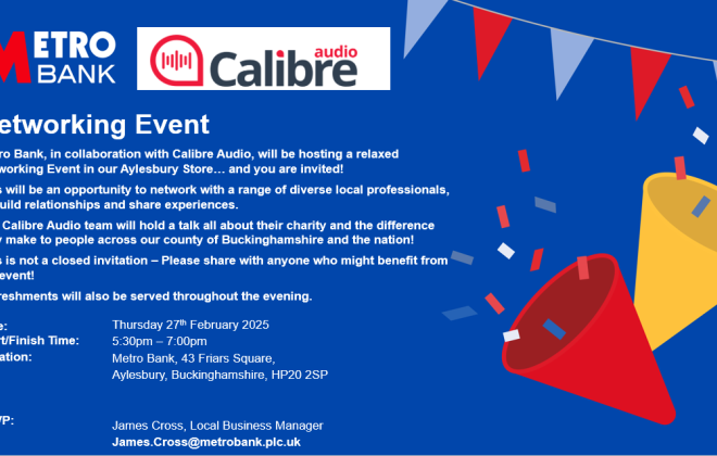 An evening with Metro Bank and Calibre Audio