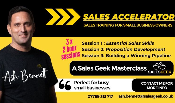 Sales Accelerator | 3 x 2 hr Essential Workshops for Small Business Owners