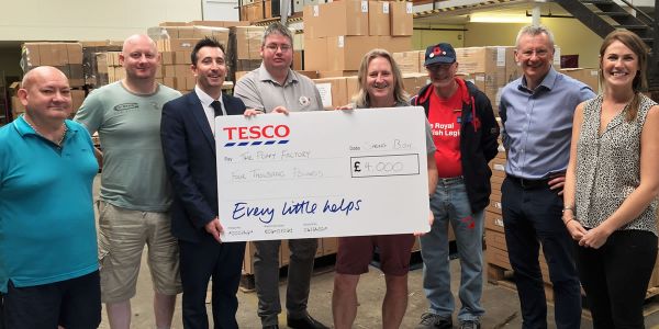 £13,000 donated to The Poppy Factory to support injured veterans into work