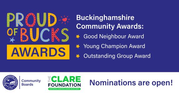 Proud of Bucks Awards 2024 - nominate a local hero